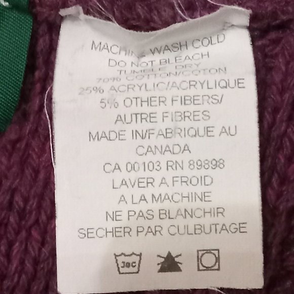 Parkhurst Collectibles cardigan burgundy long modern knitting like design XL - Picture 4 of 6